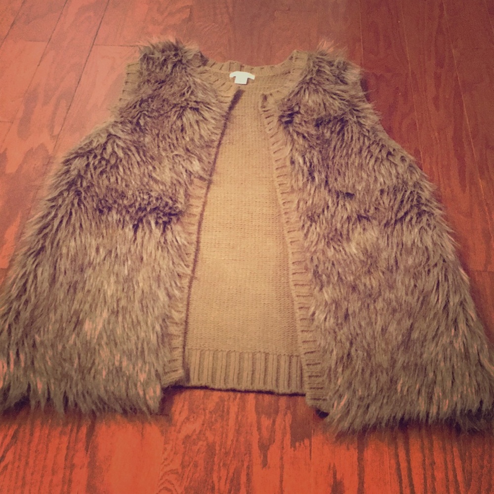 Faux fur vest
